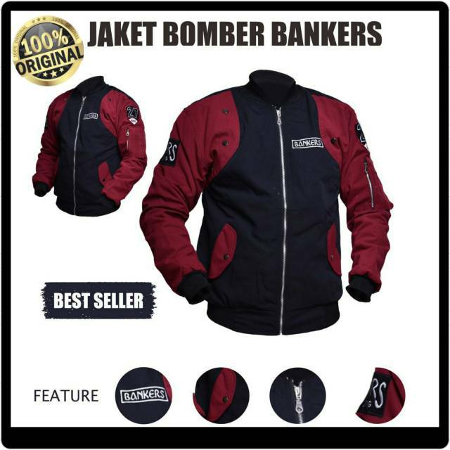 JAKET PRIA BOMBER ORIGINAL - JAKET PRIA MOTOR ANTI ANGIN