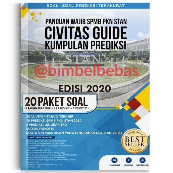 Civitas Guide Spmb Pkn Stan 2020 Buku Usm Stan Buku Masuk Stan Gantungan Kunci Menarik Shopee Indonesia