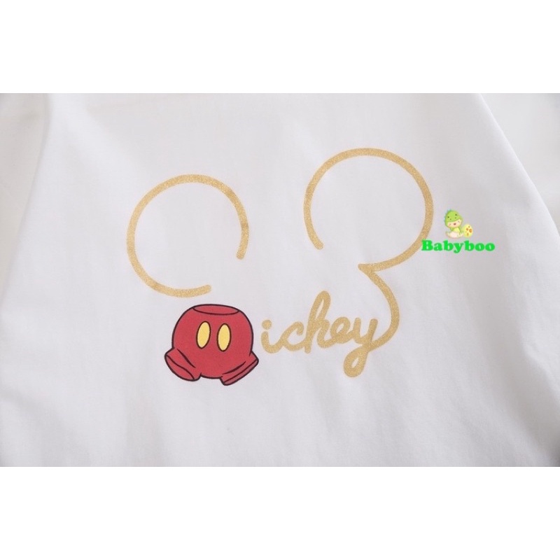 Setelan Baju Anak / Pakaian Lengan Pendek Anak Laki-Laki Motif Mickey Mouse/Baju Anak Fashion Korea