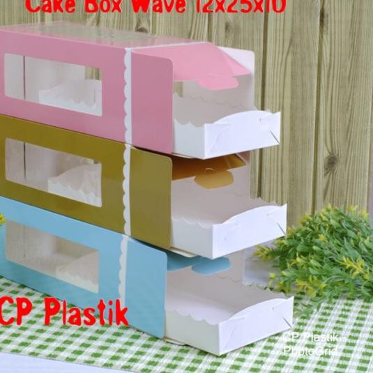 

♛ Box Bolu Gulung | Kotak Bolu Gulung Ivory Laminating Uk. 12x25x10 (isi +/-10 pcs) ☇