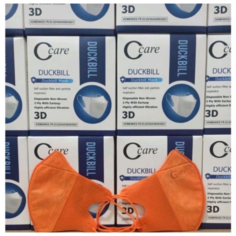 MASKER 3PLY DUCKBILL CCARE ISI50PCS,MASKER 3PLY DUCKBILL 3D OCARE