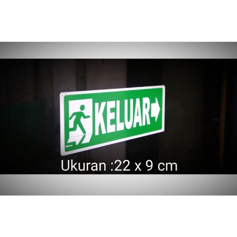 Jual Acrylic Petunjuk Arah Keluar Sign Board Shopee Indonesia