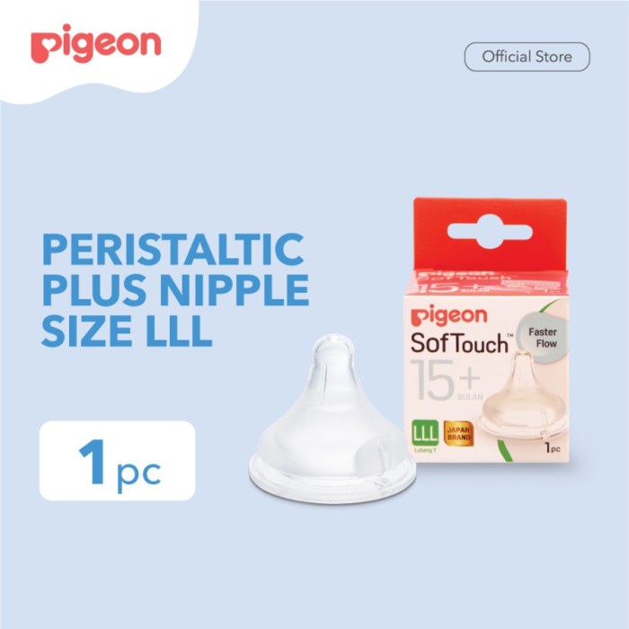 Pigeon Nipple Softouch Wideneck LLL 15m+