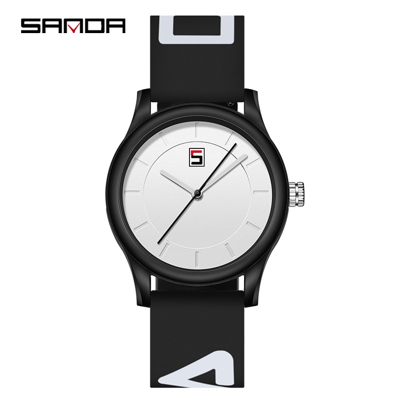 SANDA 3205 Jam Tangan Pria Wanita Analog Tali Rubber Anti Air WATCHKITE WKOS