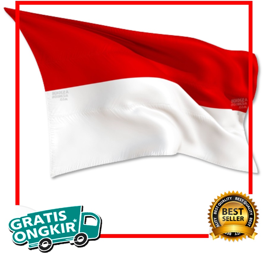 Jual Bendera Merah Putih Katun Premium Bendera Besar Bahan Kain Katun Tebal Lurus Panjang Merah