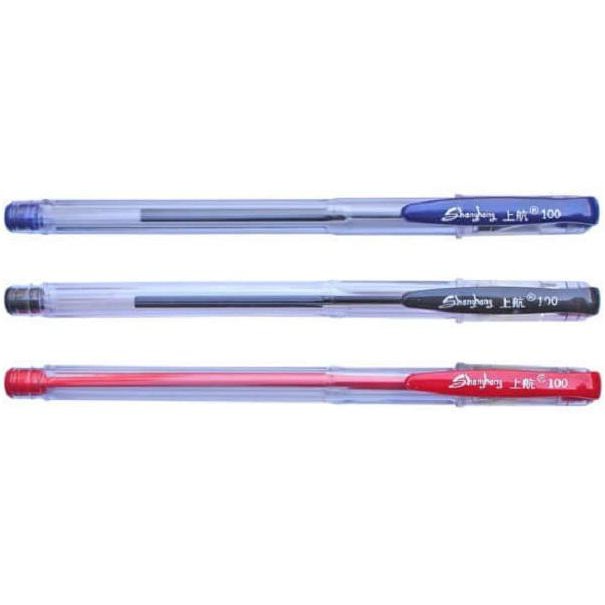 

Bolpen Pen Ball Point Pulpen ShangHang SH100 Import Tinta Germany pipo - Hitam BERKUALITAS