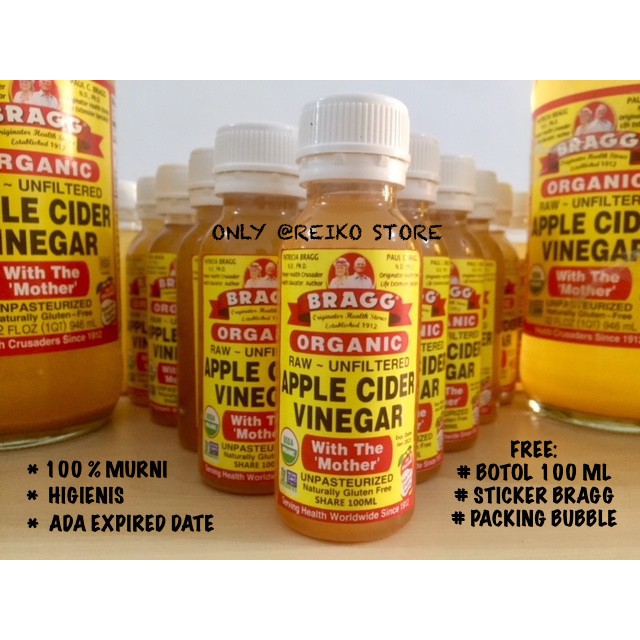 

reiko Bayar Ditempat promo BRAGG Apple Cider Vinegar (Cuka Apel) Eceran 100ml 100 MURNI ORIGINAL