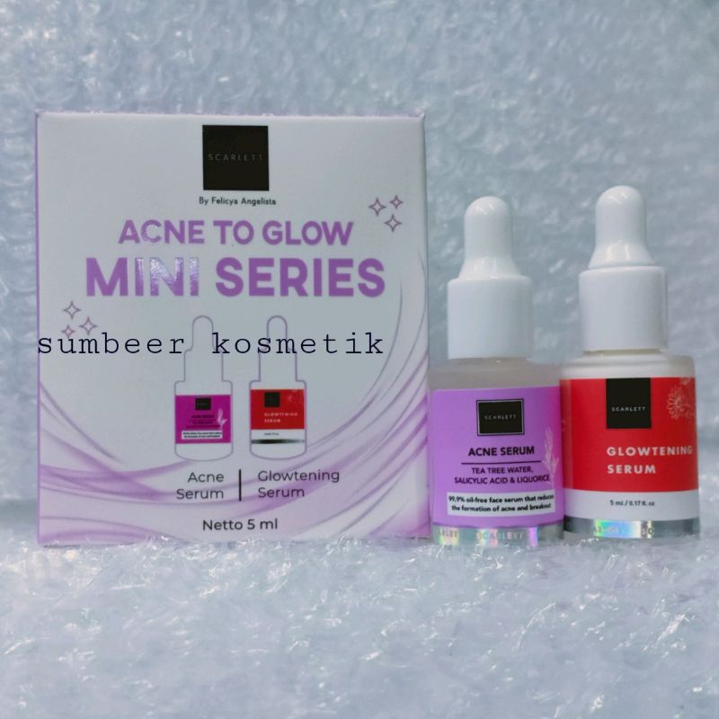 Scarlett Whitening Serum Acne To Glow Mini Series isi 2