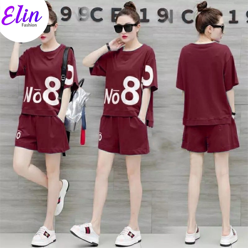 Setelan Celana Pendek Wanita - One Set Noeight - Daily Outfit