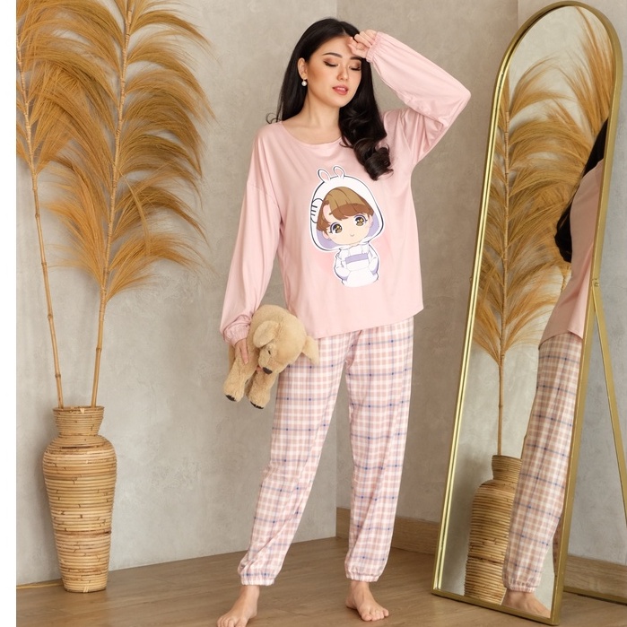 TEE PAJAMAS BTS SPECIAL EDITION Baju Tidur Wanita