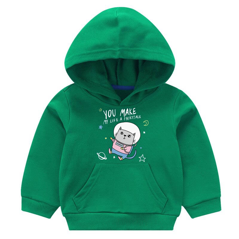 Sweater Anak Hoodie Anak Jaket Anak Motif Kucing Luar Angkasa You Make Fairy Tale Usia 1-6thn-3