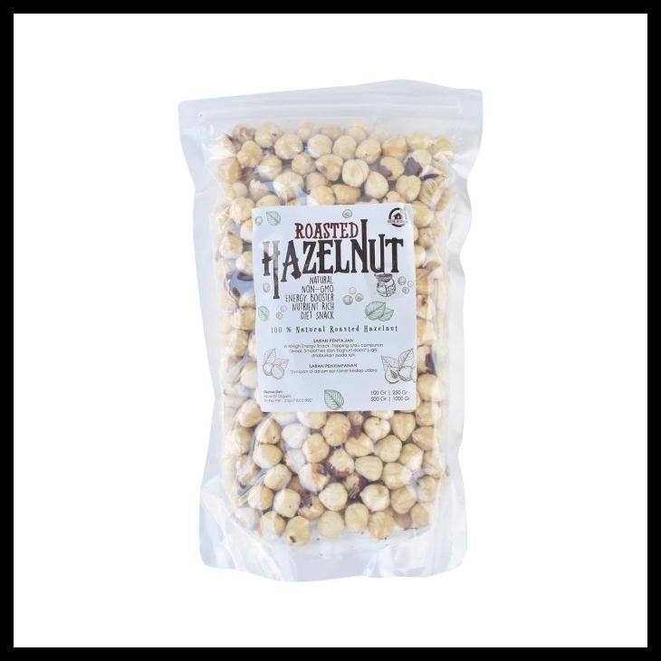 

DISKON TERBATAS !!! ROASTED HAZELNUT ( KACANG HAZELNUT PANGGANG ) - 500 GR TERLARIS