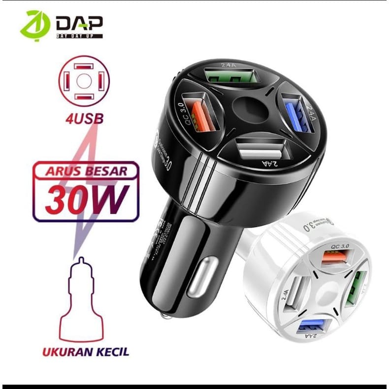 Saver DAP D-CC3 4USD Qualcomm3.0 Charger Mobil DAP D-CC3 4USB Qualcomm 3.0 Casan Mobil DAP D-CC3 4USB Qualcomm3.0 ORIGINAL