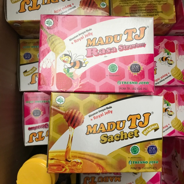 

Madu TJ isi 12sachet Strawberry atau Original