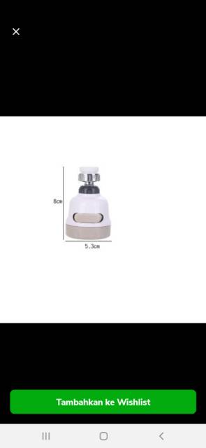 TURBO FAUCET SPRAYER 360 ROTASI SAMBUNGAN KERAN KRAN HEMAT AIR