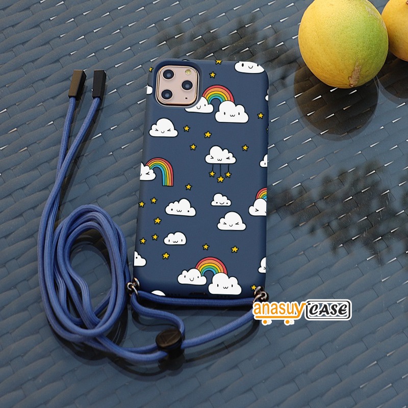 [AN09] Softcase Candy  Case Tali Motif | Slingcase Lanyard | All Type Oppo A16 A15 A7 A5s A53 A54 A1