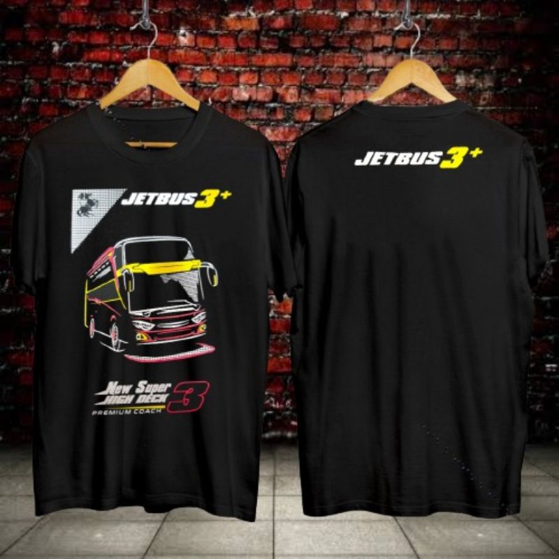 kaos distro murah // kaos jet bus // kaos jet bus 3 merah // kaos mobil // kaos keren  // KAOS distr