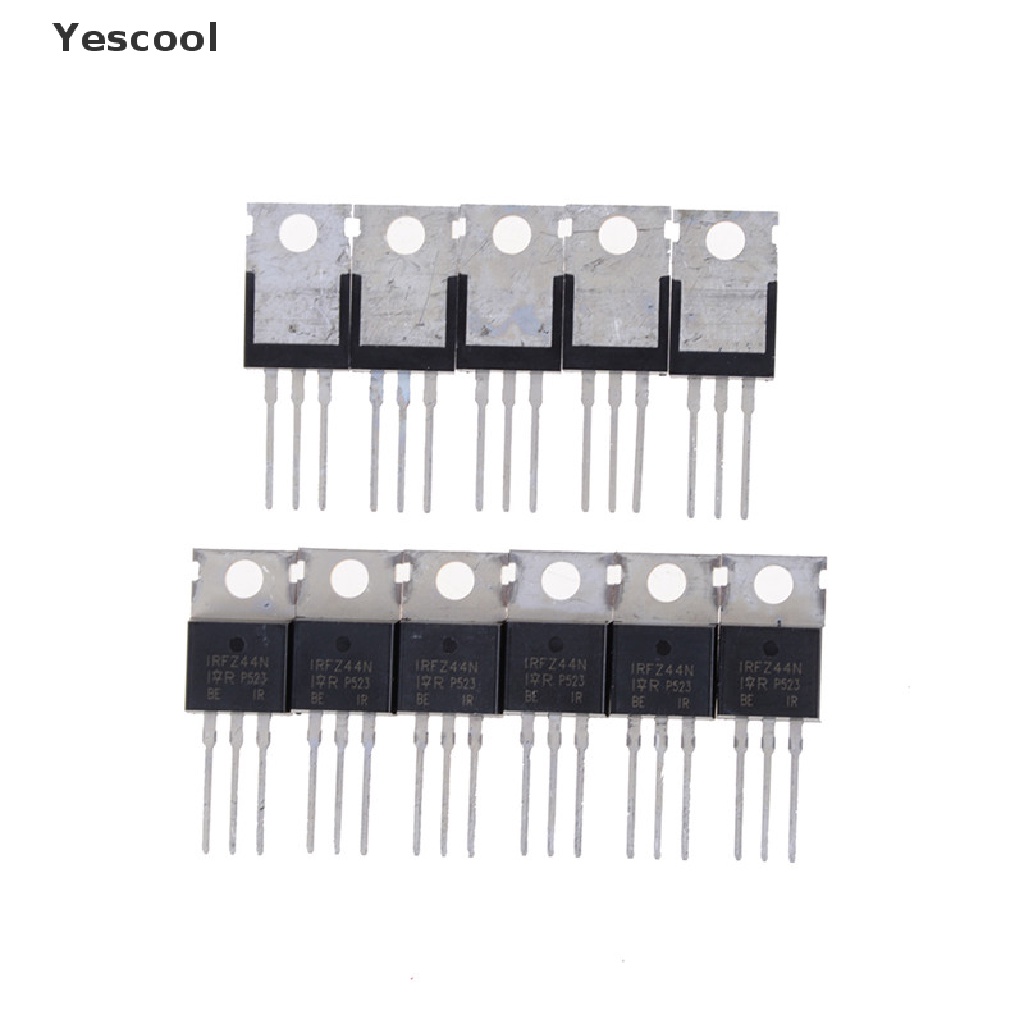 Yescool 10pcs Transistor Power 55V 49A IRFZ44N IRFZ44 MOSFET N-Channel