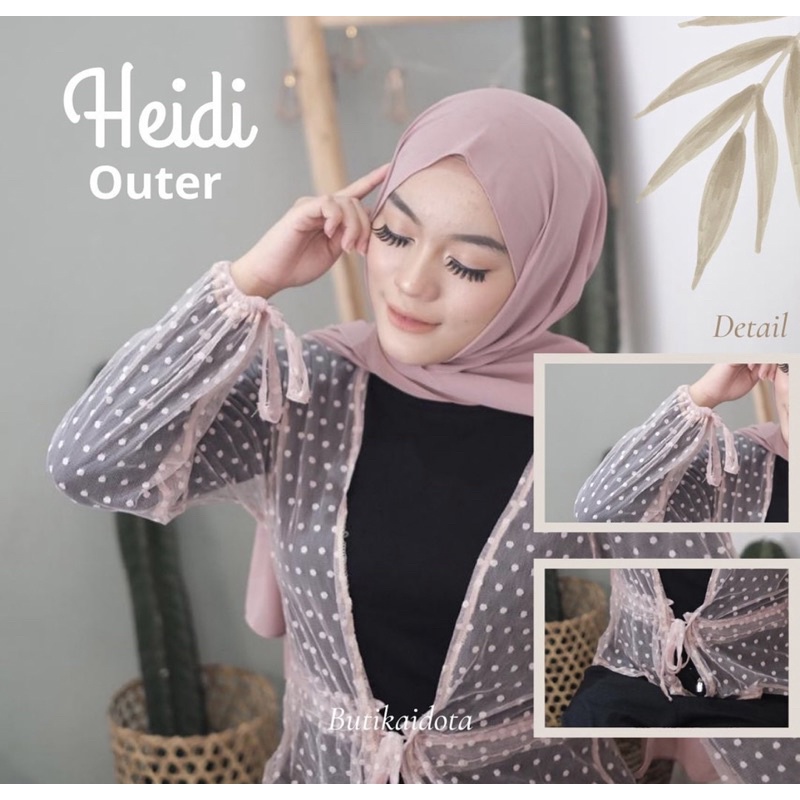 outer tile polkadot serut depan