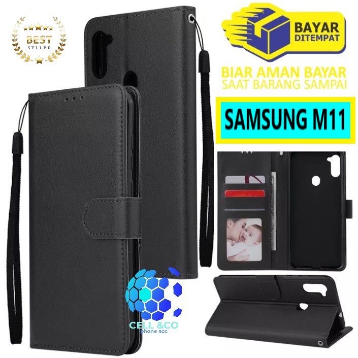 Flip cover SAMSUNG M11 Flip case buka tutup kesing hp casing flip case leather wallet