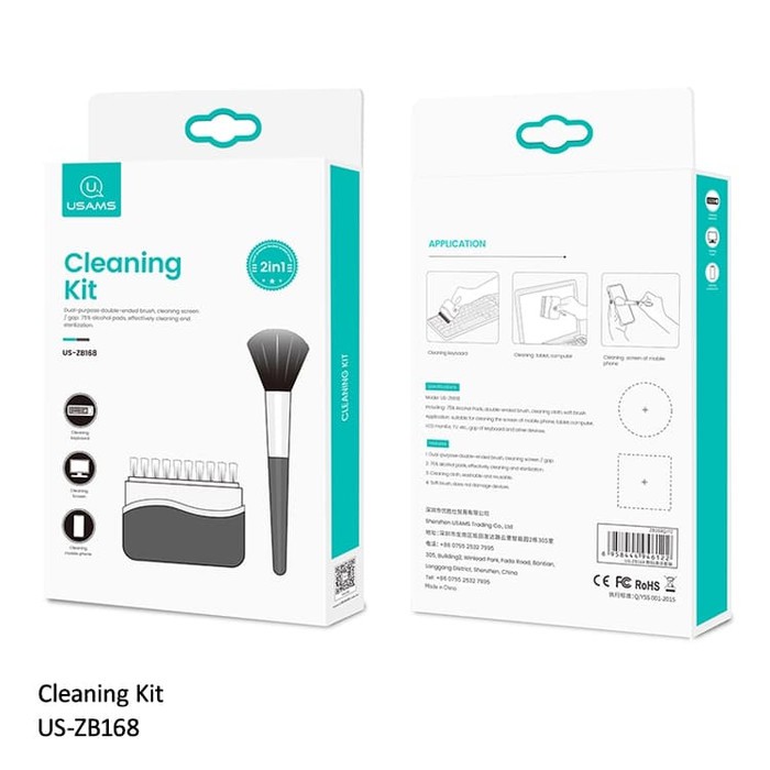 Usams Cleaning Kit Brush Alat Pembersih Kuas Laptop Keyboard Camera dan alat alat elektronik