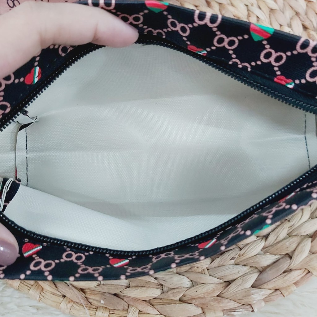 POUCH DMPET KOSMETIK SERBAGUNA MOTIF WARNA TAS AKSESORIS SOUVENIR