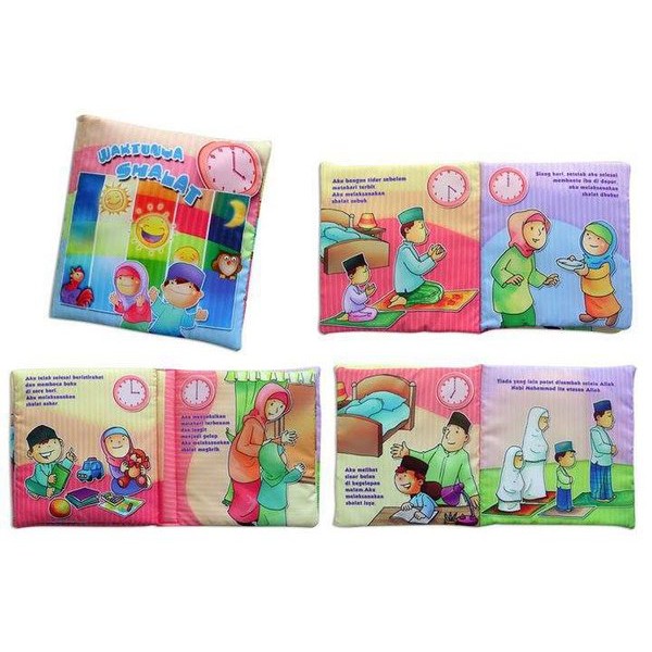 Promo Diskon Besar  Buku Bantal / Buku Kain Waktunya Shalat