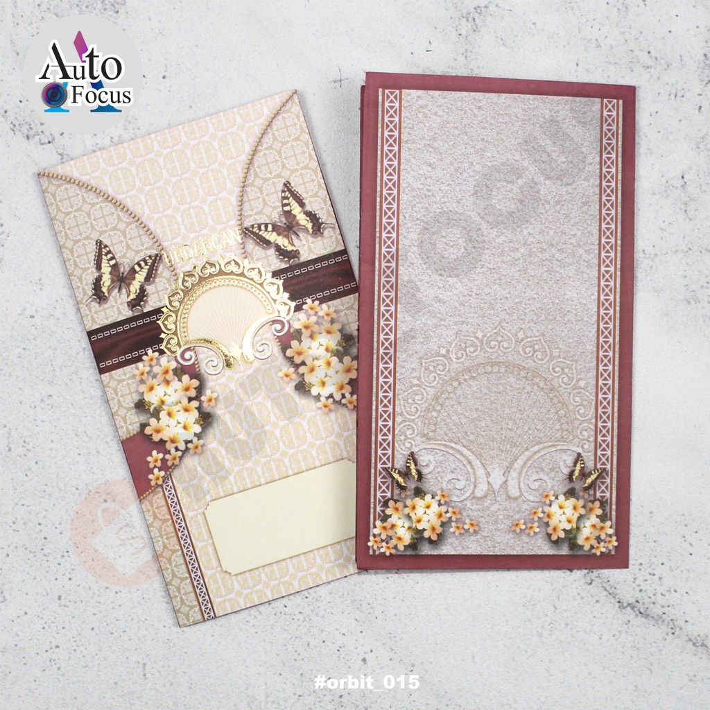 KARTU UNDANGAN PERNIKAHAN BLANKO ORBIT 015