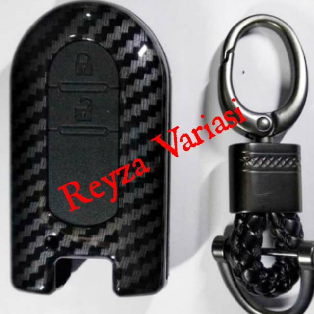 Cover Remote Kunci Mobil All New Rush / Terios 2018 Carbon