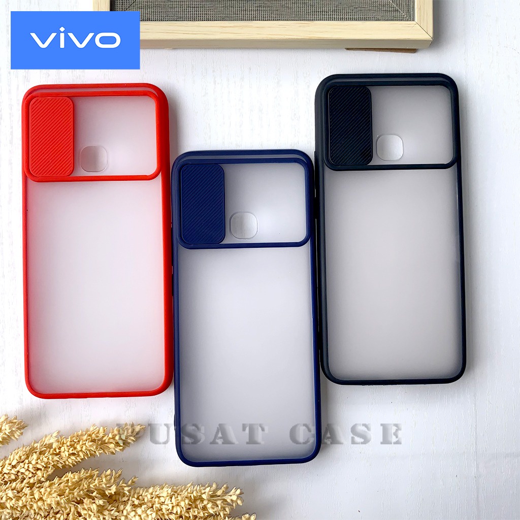 SOFTCASE SLIDE PELINDUNG KAMERA VIVO Y20 Y20S Y20I Y12S Y30 Y50 Y12 Y11 Y15 Y17
