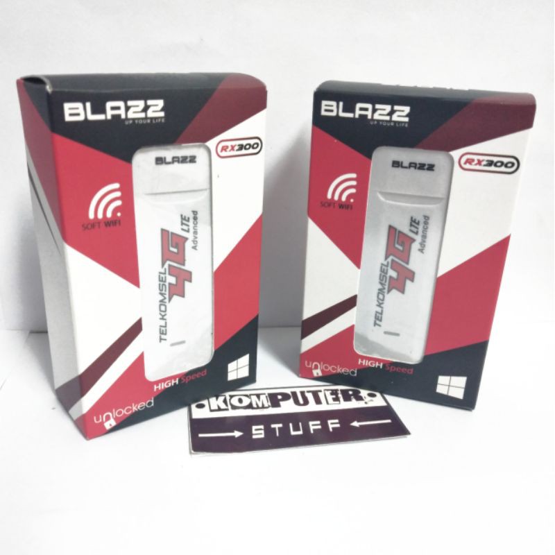 USB Modem Blazz RX300 Speed 300Mbps 4G LTE UNLOCK (ALL JARINGAN )