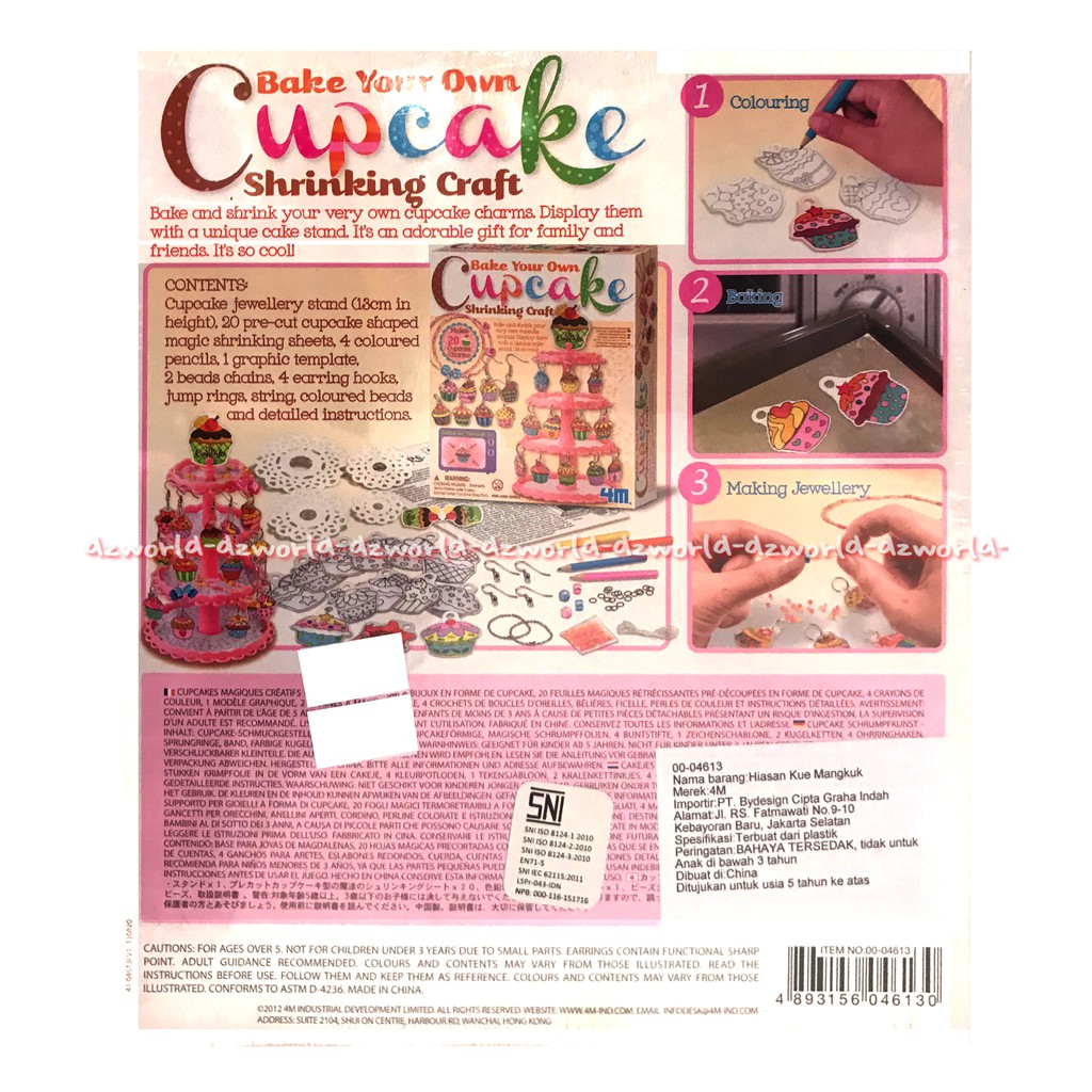 Bake Your Own Cupcake Membuat  Hiasan Mainan Cupcake mudah diaplikasikan dilengkapi dengan aksesoris