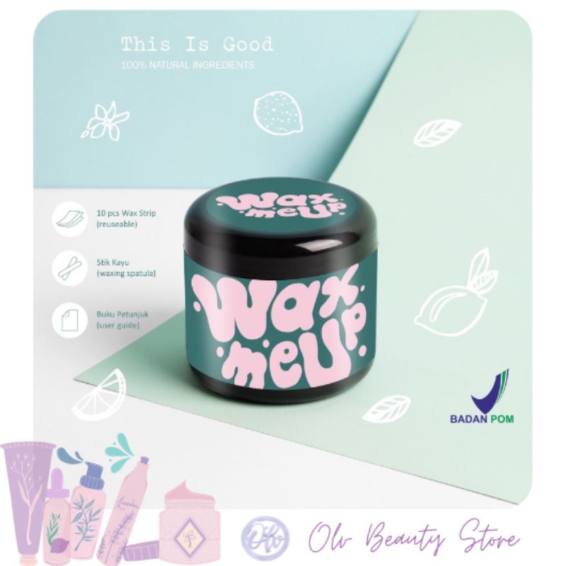sugar WAX ME UP Cold Sugar Wax penghilang bulu /waxing ketiak / waxing kit  BPOM brazilian waxing
