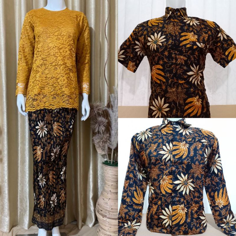 SETELAN KEBAYA COUPLE BROKAT/SET COUPLE KEBAYA BATIK/SET KEBAYA BROKAT/KEBAYA KURUNG PADANG COUPLE/KEBAYA COUPLE SERAGAM PESTA/SETELANKEBAYACOUPLEMODERN/