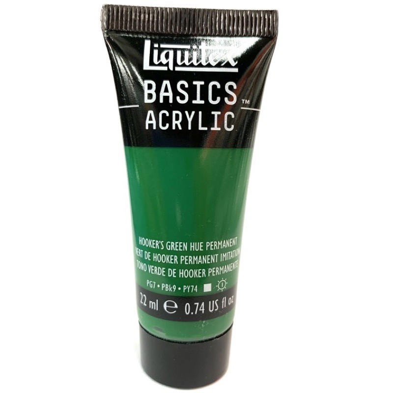 

Cat Acrylic Liquitex Basics 22ml Hooker’s Green Hue Permanent