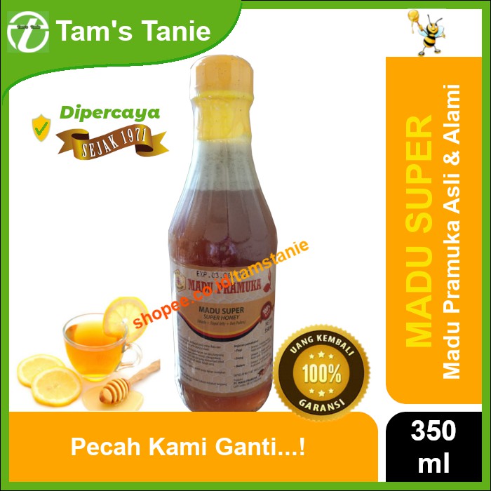

Madu Asli Pramuka Alami - Madu Super (Madu+Royal Jelly+Bee Pollen) 350 ml
