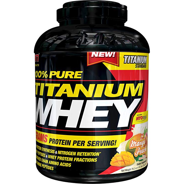 100% Pure Titanium Whey SAN 5Lbs Manggo Peach