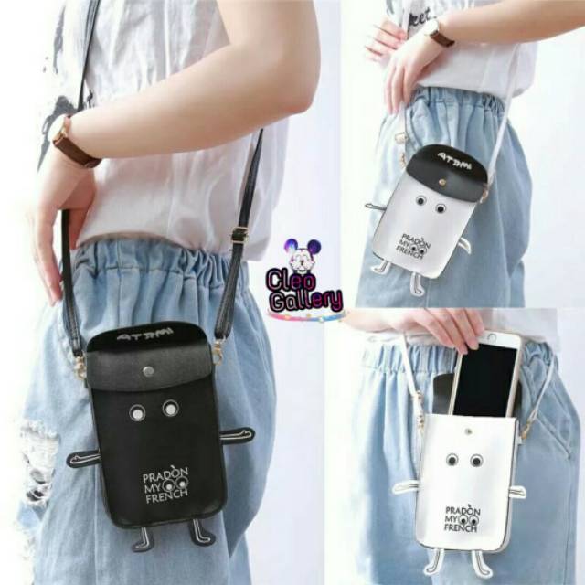 HPO slingbag wanita lucu korea kekinian tas hp tas selempang