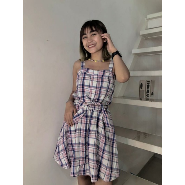 preloved dress tartan