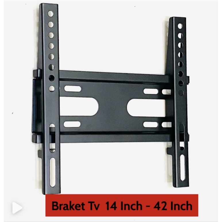 Wall Bracket Braket TV 14 15 17 19 21 22 24 27 29 32 37 40 42 Inch Waterpass Clipton