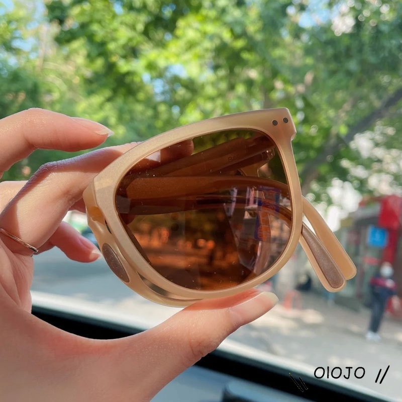 【COD】Foldable fashion and versatile glasses Portable women sunglasses men glasses uv400