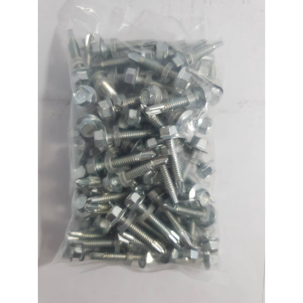 Sekrup Drilling Putih 12x30 mm Isi 100 Pcs // Baut Drilling