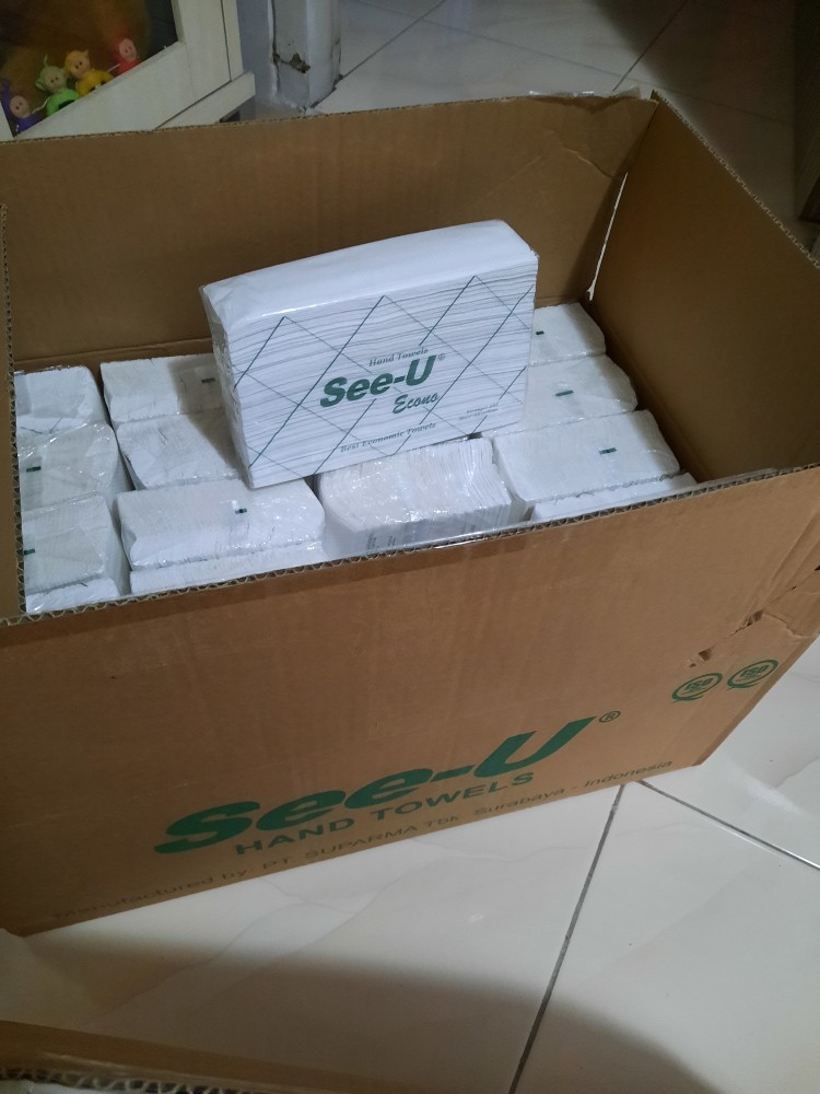 Tissue Hand Towel See U ( Grosir ) / Tissue Wastafel / Tissue Dapur