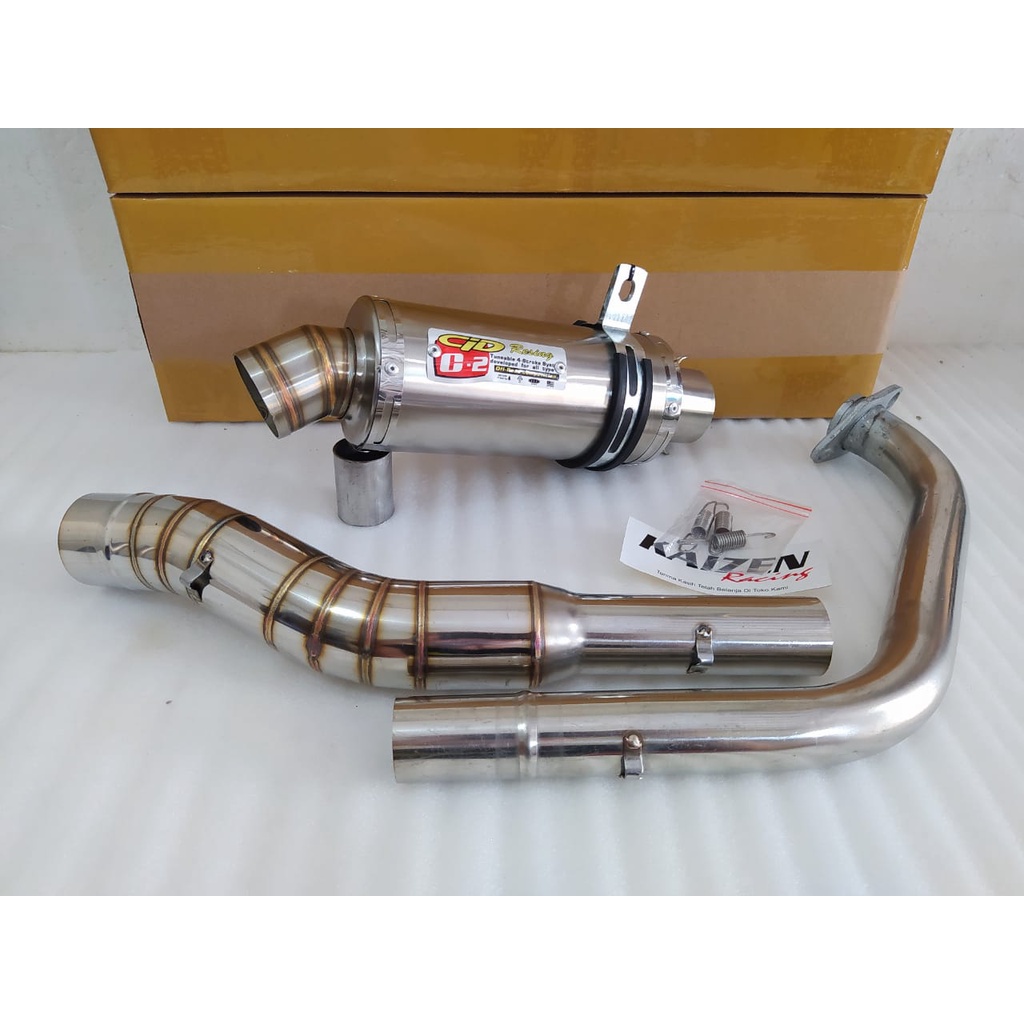 Kenalpot CLD C2 Knalpot Racing R15 VVA V2 V3 V4 M Vixion NVA NVL new old MT15 Byson Xabre 150 Satria