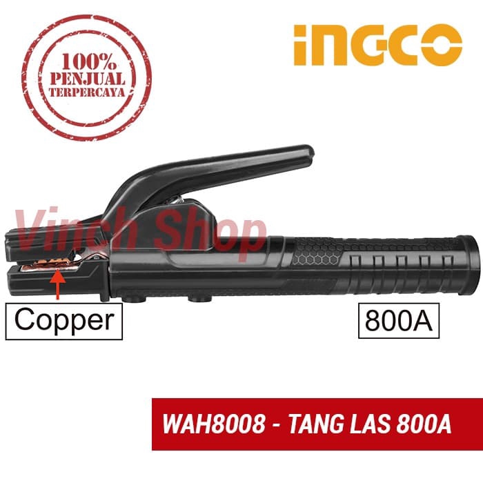 TANG STANG LAS GAGANG LAS TEMBAGA ELECTRODE HOLDER 800 A INGCO WAH8008