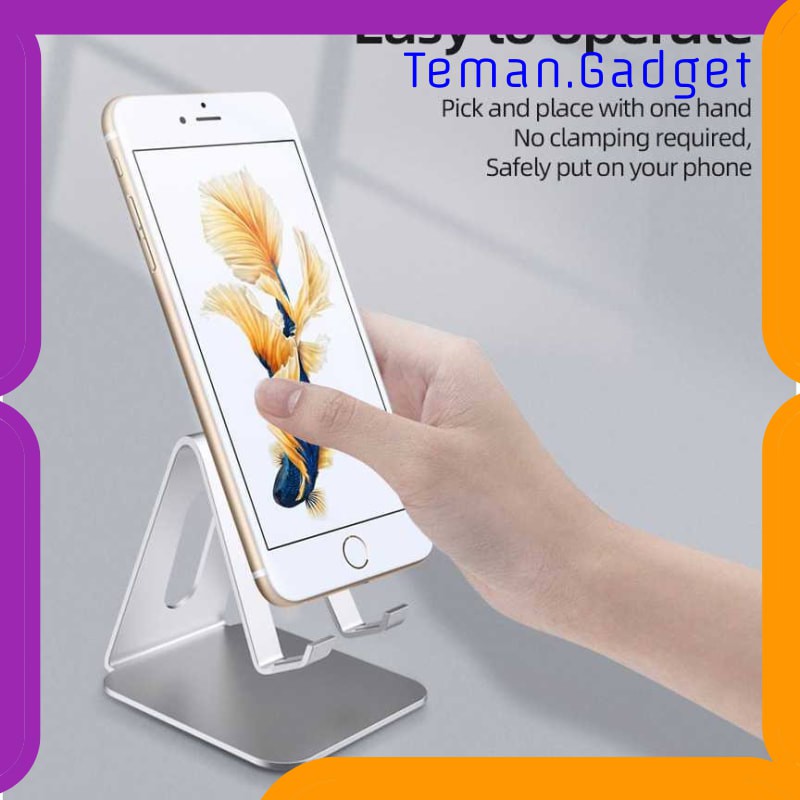 TG-BD049 ACCEZZ SMARTPHONE TABLET STAND HOLDER BAHAN ALUMINIUM - S3