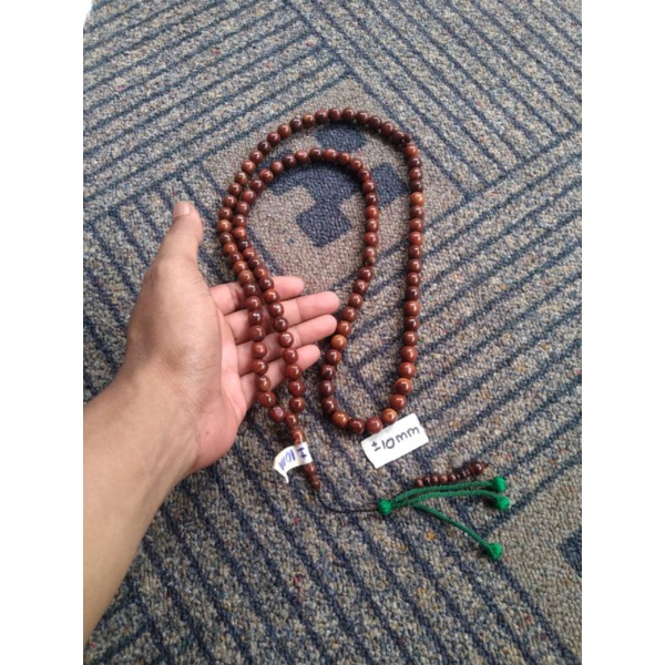 tasbih kokka bulat coklat rumbai ± 10 mm ( 10mm ) 99 butir ( kauka kaukah koka kuka pukah pukaha )