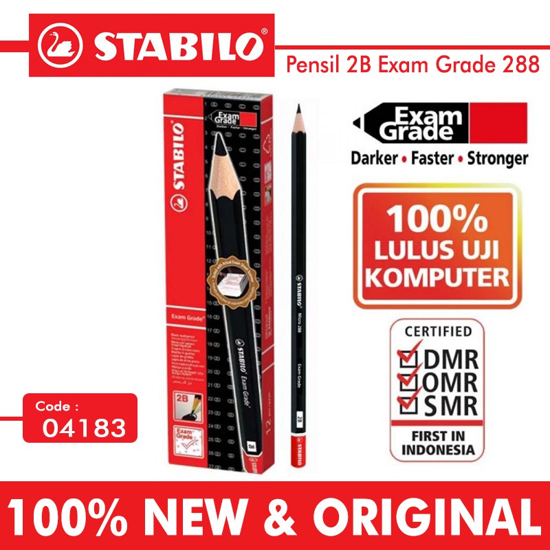 

Pensil 2B Stabilo Exam Grade (288) - 1 Lusin