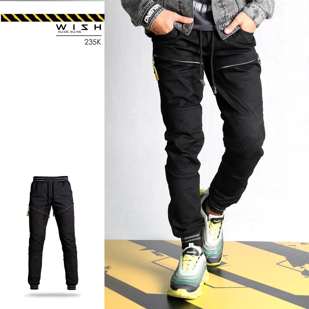 WISH JOGGER BIKER TROUSERS