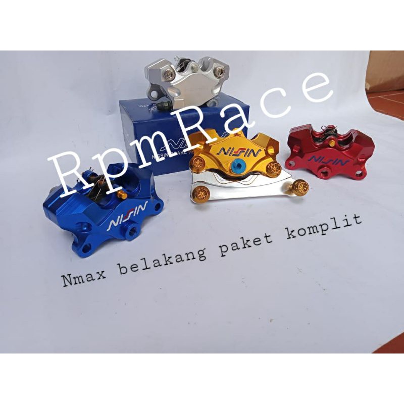 PAKET REM KALIPER 2P PLUS BAUT PROBOLT FLOWER  BREKET BELAKANG YAMAHA NMAX 150